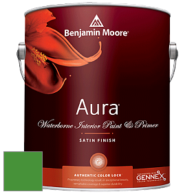 Benjamin Moore Aura 526 Waterborne Interior Satin Finish покрытие цвет NCS S 2075-G20Y 