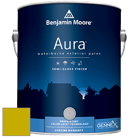 Benjamin Moore Aura 632 Waterborne Exterior Semi-Gloss Finish краска цвет 2024-10 Chartreuse