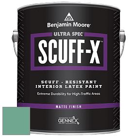 Benjamin Moore 484 Ultra Spec SCUFF-X Interior Matte Finish краска цвет 2040-40 Summer Basket Green