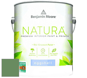 Benjamin Moore 513 Natura Interior Eggshell Finish краска с блеском цвет 566 Bunker Hill Green