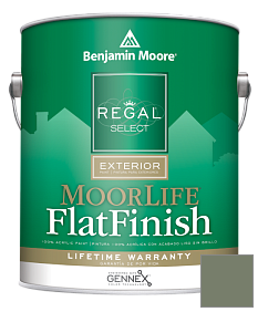 Краска Regal Select Exterior Paint-MoorLife Flat Finish (W105) цвет HC-126 BM HC-126