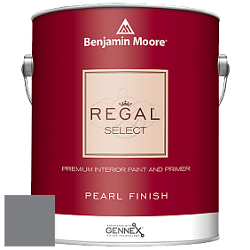 Benjamin Moore 550 Regal Select Waterborne Interior Pearl Finish краска цвет 2121-20 Steel Wool