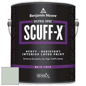 Benjamin Moore 484 Ultra Spec SCUFF-X Interior Matte Finish краска цвет 695 Turquoise Mist