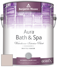 Benjamin Moore Aura 532 Bath & Spa Waterborne Interior Paint Matte Finish краска цвет 2106-60 Soft Sand