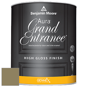 Benjamin Moore Aura 148 Grand Entrance High Gloss эмаль цвет 2143-20 Alligator Green