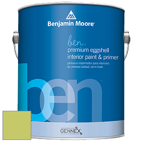 Benjamin Moore Ben W626 Premium Interior Latex Eggshell краска цвет 2028-40 Pear Green