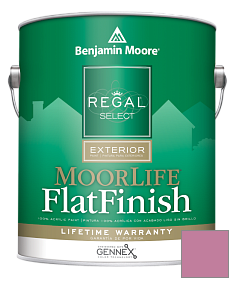 Краска Regal Select Exterior Paint-MoorLife Flat Finish (W105) цвет 1355 Tropical Rose
