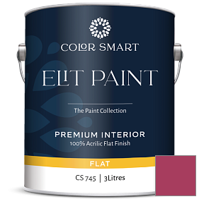 Краска COLOR SMART CS 745 ELIT PAINT глубокоматовая моющаяся краска цвет 2079-20 Blushing Red