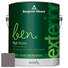 Benjamin Moore Ben 541 Waterborne Exterior Flat Finish краска цвет AF-640 