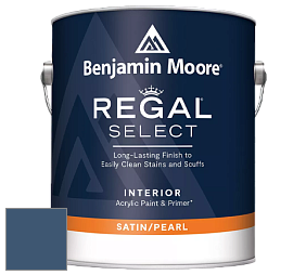 Benjamin Moore 550 Regal Select Waterborne Interior Pearl Finish краска цвет 2063-20 Downpour Blue
