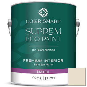 Краска COLOR SMART CS 619 SUPREM ECO PAINT матовая краска цвет OC-143 Bone White