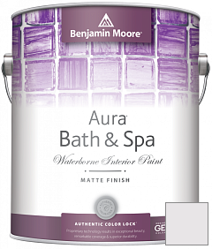 Краска Benjamin Moore Aura Bath & Spa Interior Paint Matte Finish (532) цвет 2116-70 Mirage White
