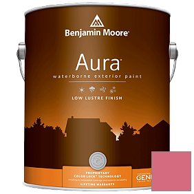 Краска Aura Waterborne Exterior Low Lustre Finish (634) цвет 1328 Deco Rose