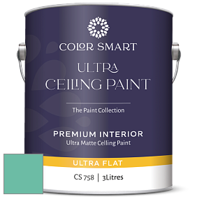 COLOR SMART CS 758 ULTRA CEILING PAINT ультраматовая краска цвет 2047-40 Capri Seas