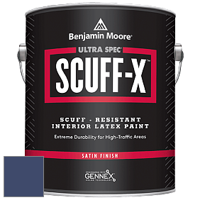 Benjamin Moore 486 Ultra Spec SCUFF-X Interior Satin Finish краска цвет 2065-10 Admiral Blue