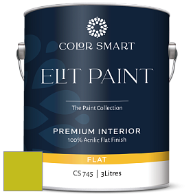 COLOR SMART CS 745 ELIT PAINT глубокоматовая моющаяся краска цвет 2027-30 Eccentric Lime