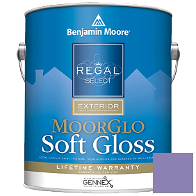 Краска Regal Select Exterior Paint-Moor GloSoft Gloss Finish (W096) цвет 1398 Charmed Violet