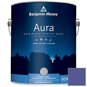 Краска Aura Waterborne Exterior Semi-Gloss Finish (632) цвет 2068-30 Scandinavian Blue