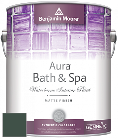 Benjamin Moore Aura 532 Bath & Spa Waterborne Interior Paint Matte Finish краска цвет 2041-10 Hunter Green