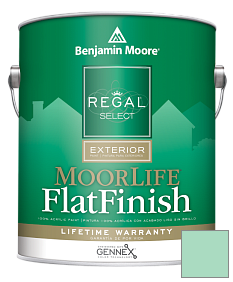 Краска Regal Select Exterior Paint-MoorLife Flat Finish (W105) цвет 577 Mermaid's Tale