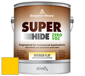 Benjamin Moore 355 Super Hide Zero Voc Interior Flat краска цвет 2022-20 Sun Kissed Yellow
