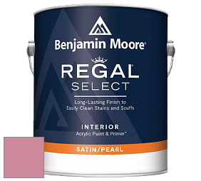 Benjamin Moore 550 Regal Select Waterborne Interior Pearl Finish краска цвет 2081-40 Pink Blossom