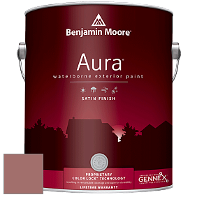 Benjamin Moore Aura 631 Waterborne Exterior Satin Finish краска цвет 2092-40 Texas Rose