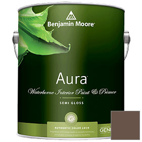 Краска Aura Waterborne Interior Semi-gloss Finish (528) цвет 2107-20 Mocha Brown