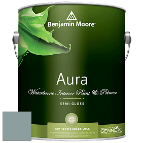 Benjamin Moore Aura 528 Waterborne Interior Semi-gloss Finish краска цвет 2123-30 Sea Star