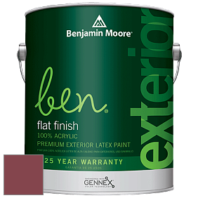 Benjamin Moore Ben 541 Waterborne Exterior Flat Finish краска цвет AF-295 