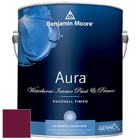 Benjamin Moore Aura 524 Waterborne Interior Eggshell Finish краска цвет RAL 4004 