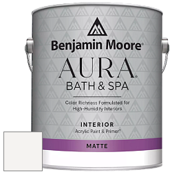 Benjamin Moore Aura 532 Bath & Spa Waterborne Interior Paint Matte Finish краска цвет NCS S 0300-N 