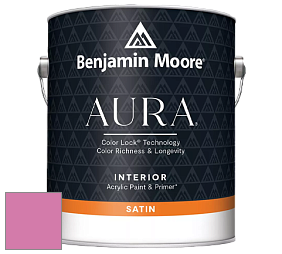 Benjamin Moore Aura 526 Waterborne Interior Satin Finish покрытие цвет 2079-40 Springtime Bloom