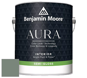Benjamin Moore Aura 528 Waterborne Interior Semi-gloss Finish краска цвет NCS S 5010-G10Y 