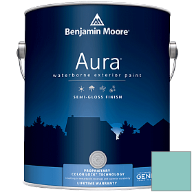 Краска Aura Waterborne Exterior Semi-Gloss Finish (632) цвет 669 Oceanic Teal