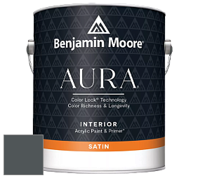 Benjamin Moore Aura 526 Waterborne Interior Satin Finish покрытие цвет 2135-20 Stonecutter