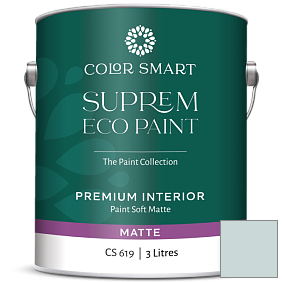 Краска COLOR SMART CS 619 SUPREM ECO PAINT матовая краска цвет 1639 Windy Sky