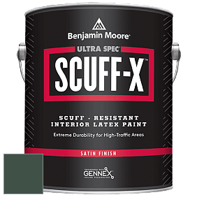 Benjamin Moore 486 Ultra Spec SCUFF-X Interior Satin Finish краска цвет 2041-10 Hunter Green