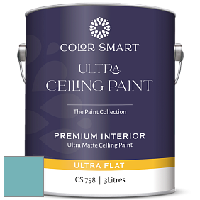 COLOR SMART CS 758 ULTRA CEILING PAINT ультраматовая краска цвет NCS S 2030-B30G 