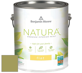 Benjamin Moore 512 Natura Interior Flat Finish матовая краска цвет NCS S 3040-G60Y 