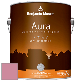 Benjamin Moore Aura 634 Waterborne Exterior Low Lustre Finish краска цвет 2081-40 Pink Blossom