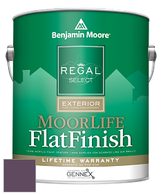 Benjamin Moore W105 Regal Select Exterior Paint-MoorLife Flat Finish краска цвет 2073-20 Autumn Purple