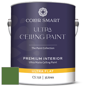COLOR SMART CS 758 ULTRA CEILING PAINT ультраматовая краска цвет RAL 6025 