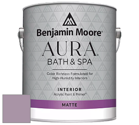 Benjamin Moore Aura 532 Bath & Spa Waterborne Interior Paint Matte Finish краска цвет NCS S 3020-R40B 