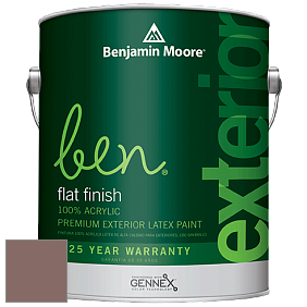 Benjamin Moore Ben 541 Waterborne Exterior Flat Finish краска цвет 1245 Sequoia