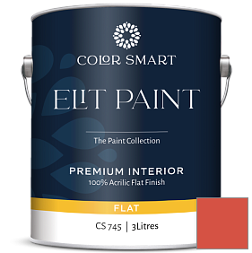Краска COLOR SMART CS 745 ELIT PAINT глубокоматовая моющаяся краска цвет 007 Piñata