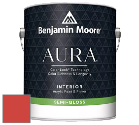 Benjamin Moore Aura 528 Waterborne Interior Semi-gloss Finish краска цвет 2012-10 Tawny Day Lily