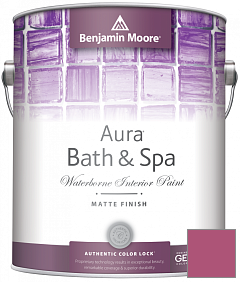 Краска Benjamin Moore Aura Bath & Spa Interior Paint Matte Finish (532) цвет 2078-30 Royal Fuchsia