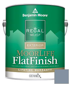 Краска Regal Select Exterior Paint-MoorLife Flat Finish (W105) цвет 2128-40 Oxford Gray