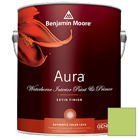 Краска Aura Waterborne Interior Satin Finish (526) цвет 418 Willow Springs Green